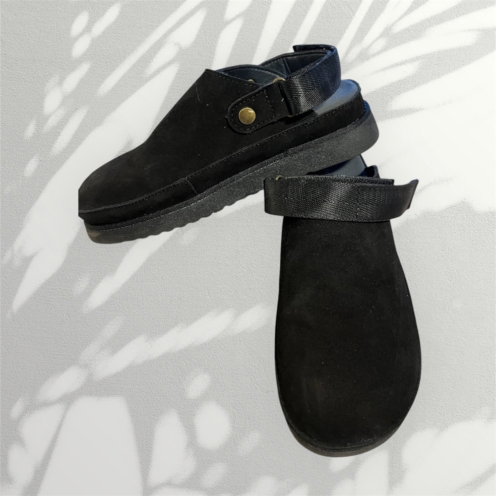 Chic Black Women's Mules with Strap